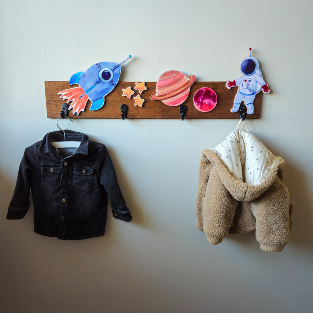 Kapstok ruimte kinderkamer