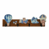 Kinderkapstok kapstok blauw luchtballon